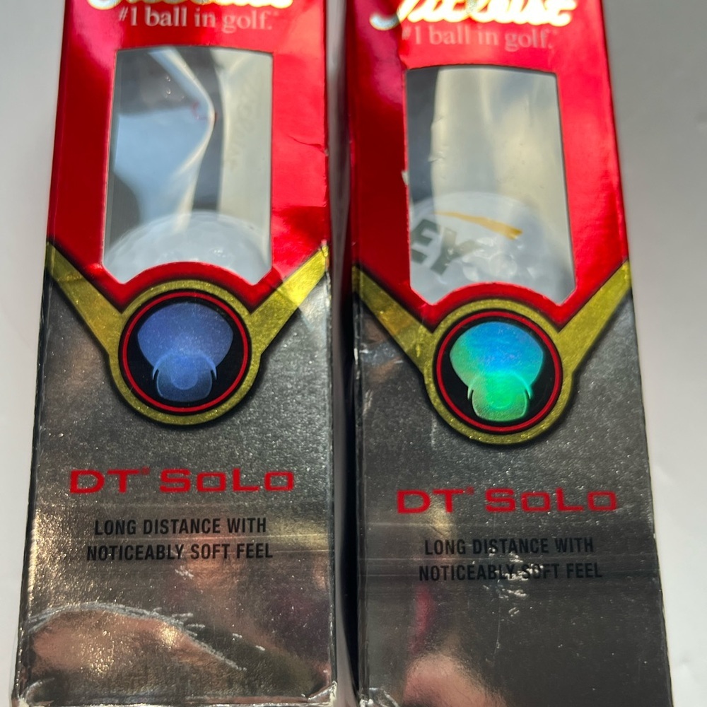 Titleist DT Solo Golf Balls - Red and Black Packaging